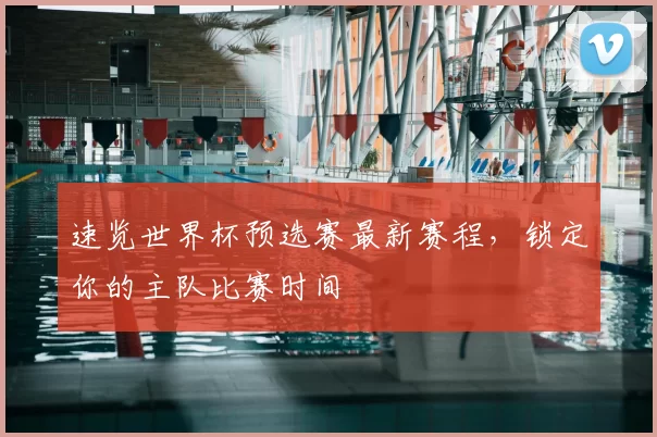速览世界杯预选赛最新赛程,锁定你的主队比赛时间