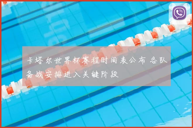 卡塔尔世界杯赛程时间表公布 各队备战安排进入关键阶段